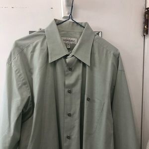 Yves Saint Laurent green light shirt